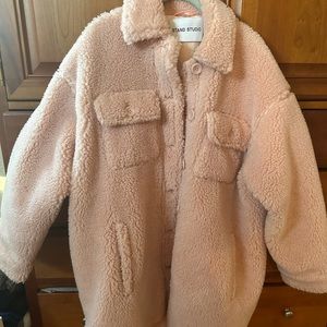 Stand Studio oversized Teddybear coat. Size 36 (extra small)
